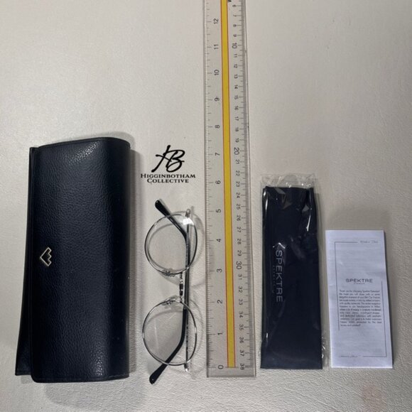 SPEKTRE P2 OPTICAL ROUND STAINLESS STEEL EYEGLASS FRAMES SILVER 50-20-135 NEW - Picture 4 of 16